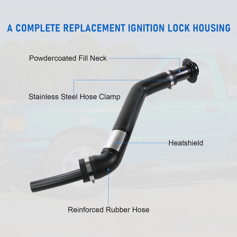LDMINDA Gas Tank Fuel Filler Neck Hose Replacement For Ford Ranger 1993-1997 and For Mazda B2300  B3000  B4000 1994-1997 Non - Flareside and Splash Model Replaces F47Z9034P AL5Z9034C F47Z9034 ZZM04221 - Image 5